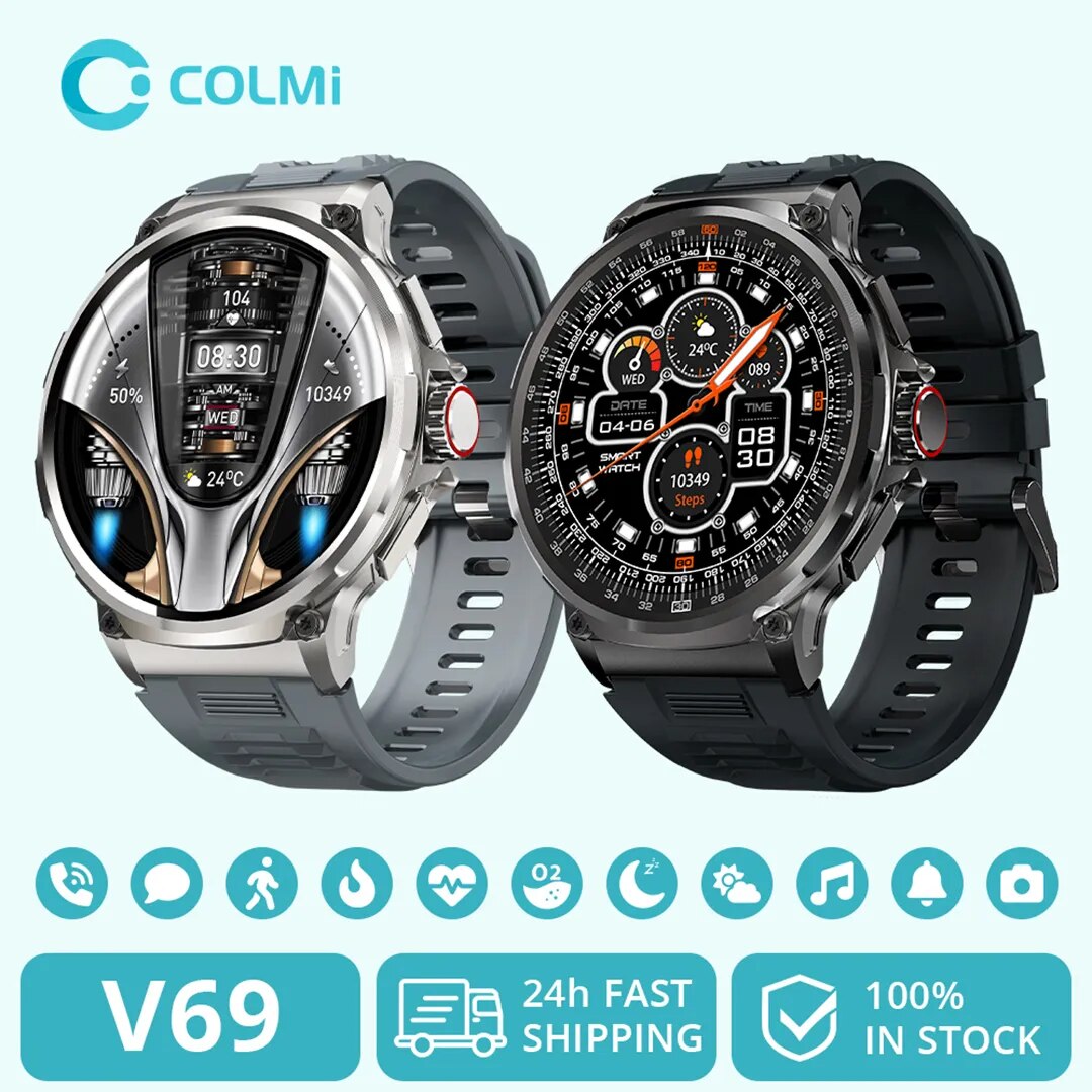 Smartwatch Faces - COLMI-reloj inteligente V69 para hombre, accesorio