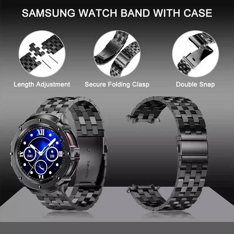 Caja y Correa de Acero Inoxida - Accessories For Galaxy Watch 5 reseña y precio