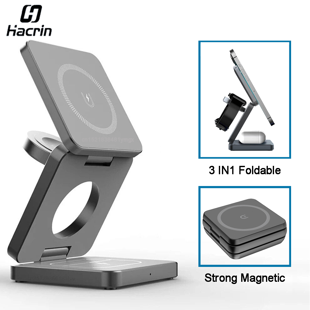 Cargador inalámbrico 3 en 1 es - Wireless Charger Watch reseña y precio