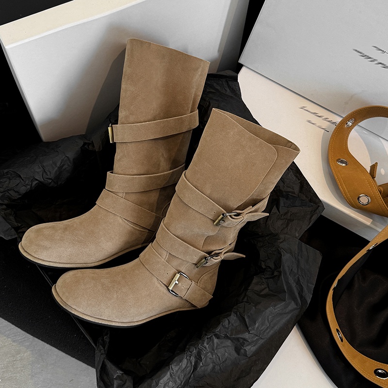 Botas de Mujer Estilo Vaquero  - Leather Classic Strap reseña y precio