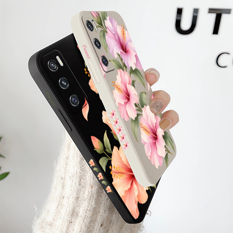 Funda con diseño de dos lirios - Vivo V40 reseña y precio